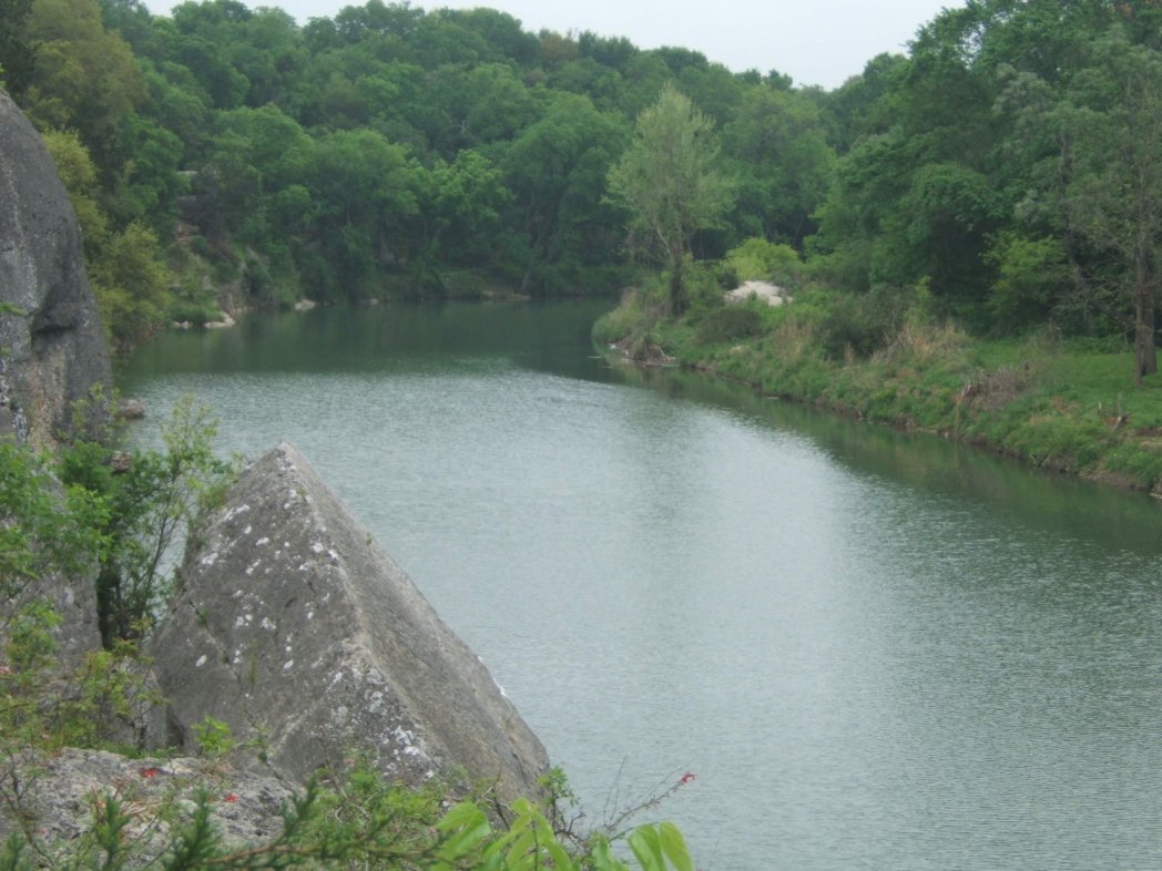 S. San Gabriel River in Texas